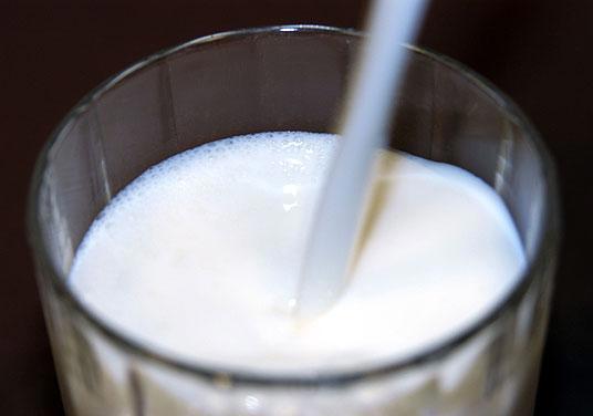Melk i glass
