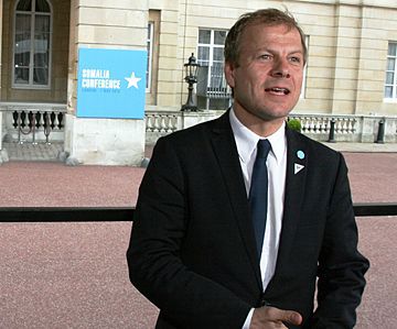 Utviklingsminister Heikki Eidsvoll Holmås deltar på Somaliakonferansen i London 
