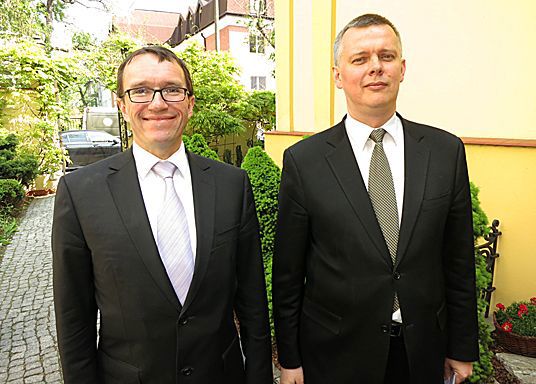 Forsvarsminister Espen Barth Eide og Polens forsvarsminister Tomasz Siemoniak