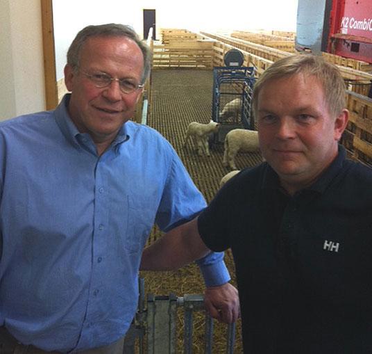 Landbruks- og matminister Lars Peder Brekk og Jan Erik Nikolaisen