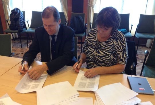 Signering av Norsk - Finsk Reingjerdeavtale