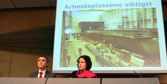 Jens Stoltenberg og Sylvia Brustad