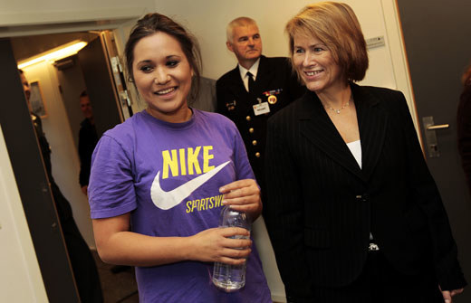 Grete Faremo på jentesesjon