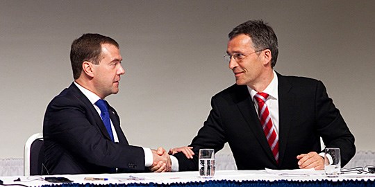 President Medvedjev og statsminister Stoltenberg