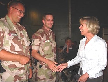 Forsvarsminister Anne-Grete Strøm-Erichsen i Afghanistan september 2009