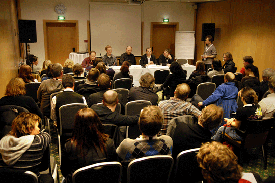 Foto: Statssekretær Halvard Ingebrigtsen i paneldebatt, Ann Iren Ødeby/Norsk musikkråd