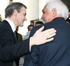 Støre og utenriksminister Spanta i Kabul 11.11.09. Foto: Utenriksdepartementet